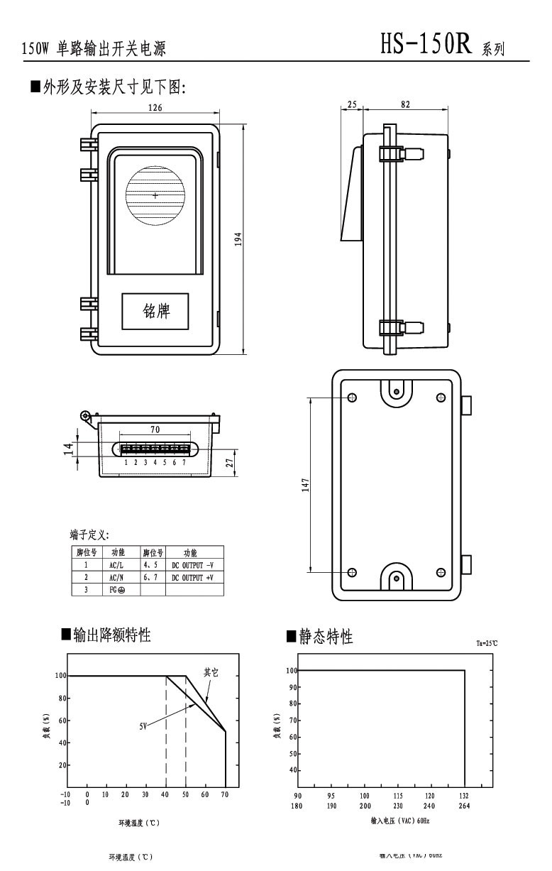 明纬/MeanwellHS-150R